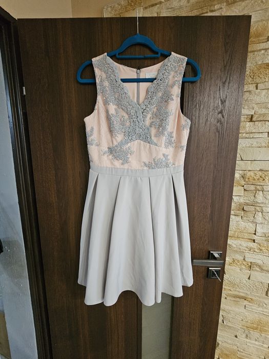 Sukienka weselna chrzciny komunia koronka M