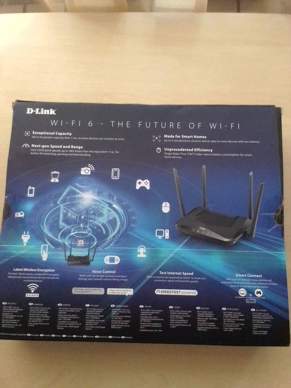 Роутер D-Link AX 1500 Wi-Fi 6.Скоростной 1.5 Гбит/с.Подходит для игр.