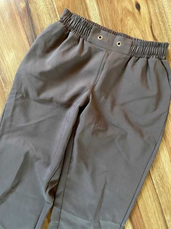 44 xxl lavinia cygaretki chinosy dresowe braz +size wiosna material