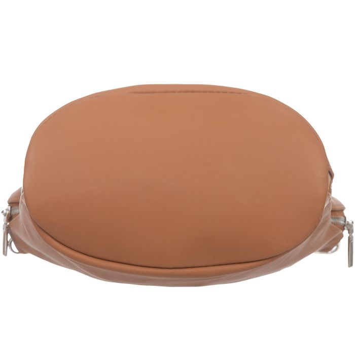 VERA PELLE torebka skórzana listonoszka z paskiem V513 c.zielona