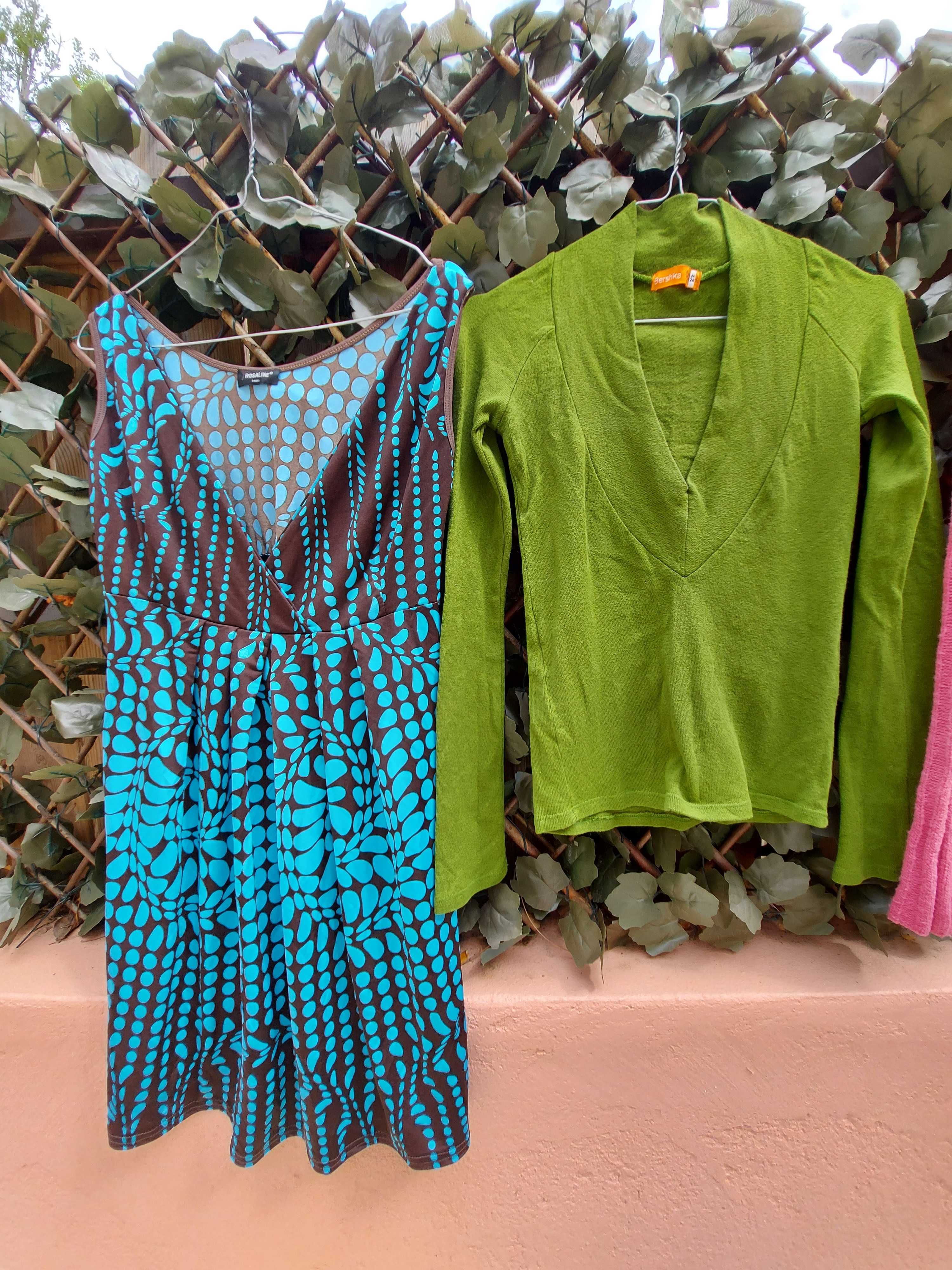 Conjunto 4 peças Tam. S - 1 Vestido + 2 Camisolas + 1 Túnica