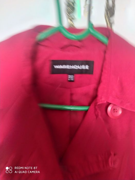 Warehouse czerwony prochowiec, rozmiar S