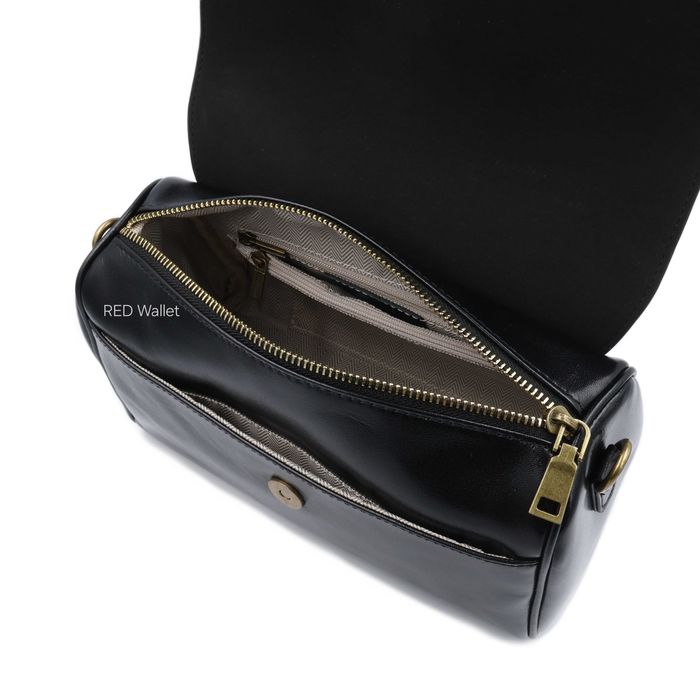 Сумка жіноча шкіряна leather W036 black Сумка женская кожаная черная