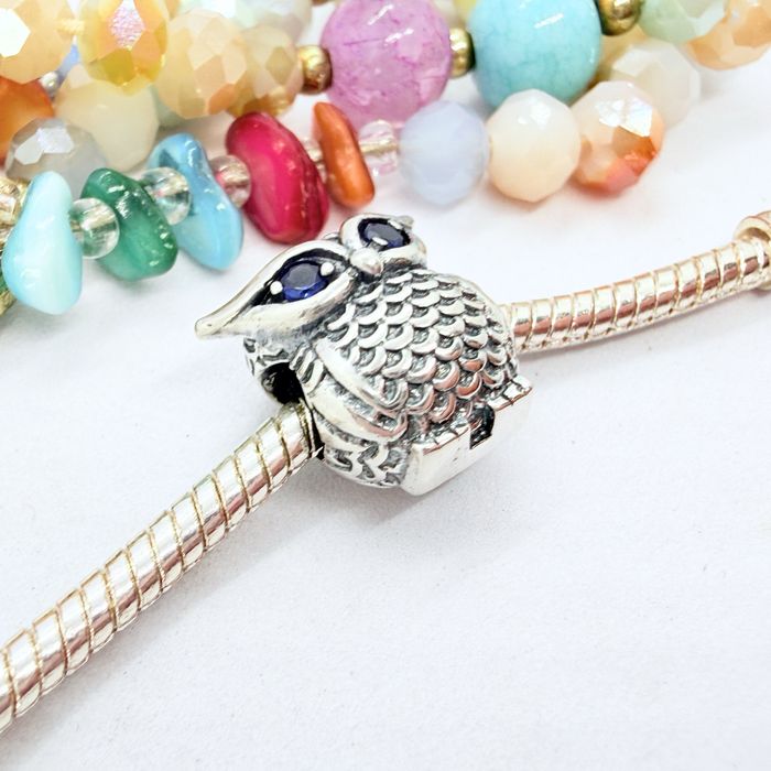 Srebrny Charms S925 do Pandora / Sowa