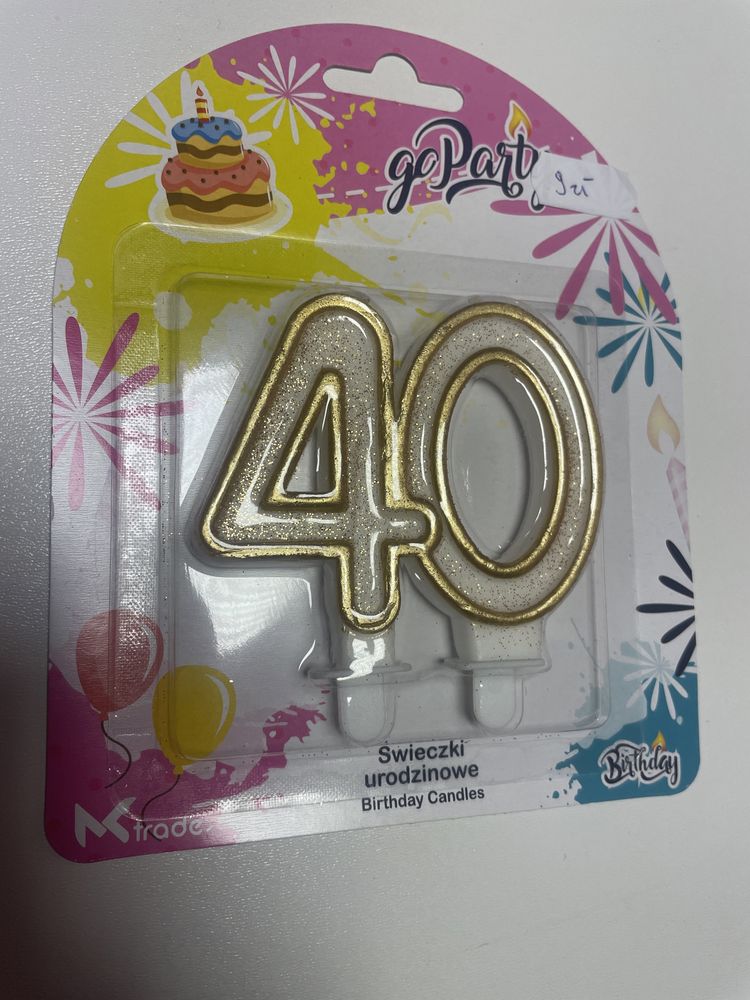 świeczka urodzinowa 40