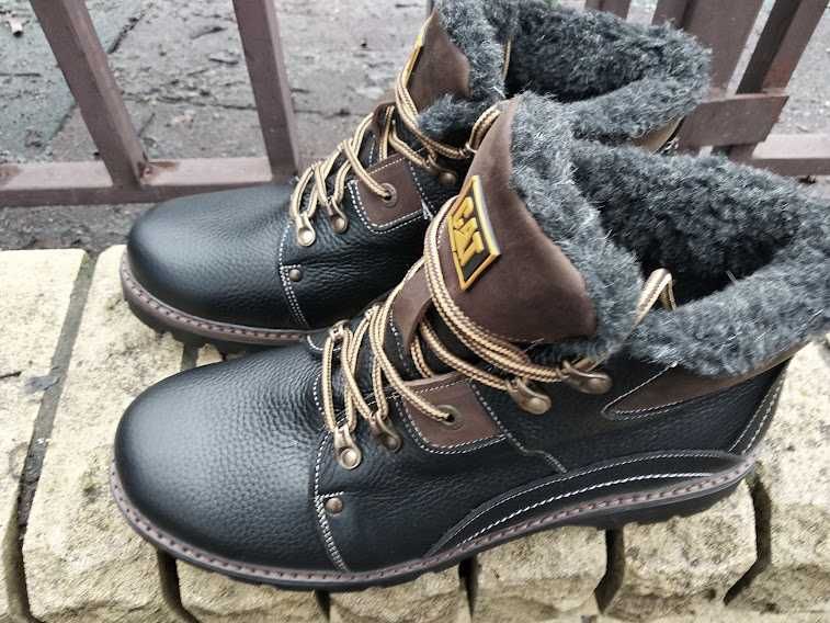 Ботинки мужские зимние  39-47 кожа, на меху