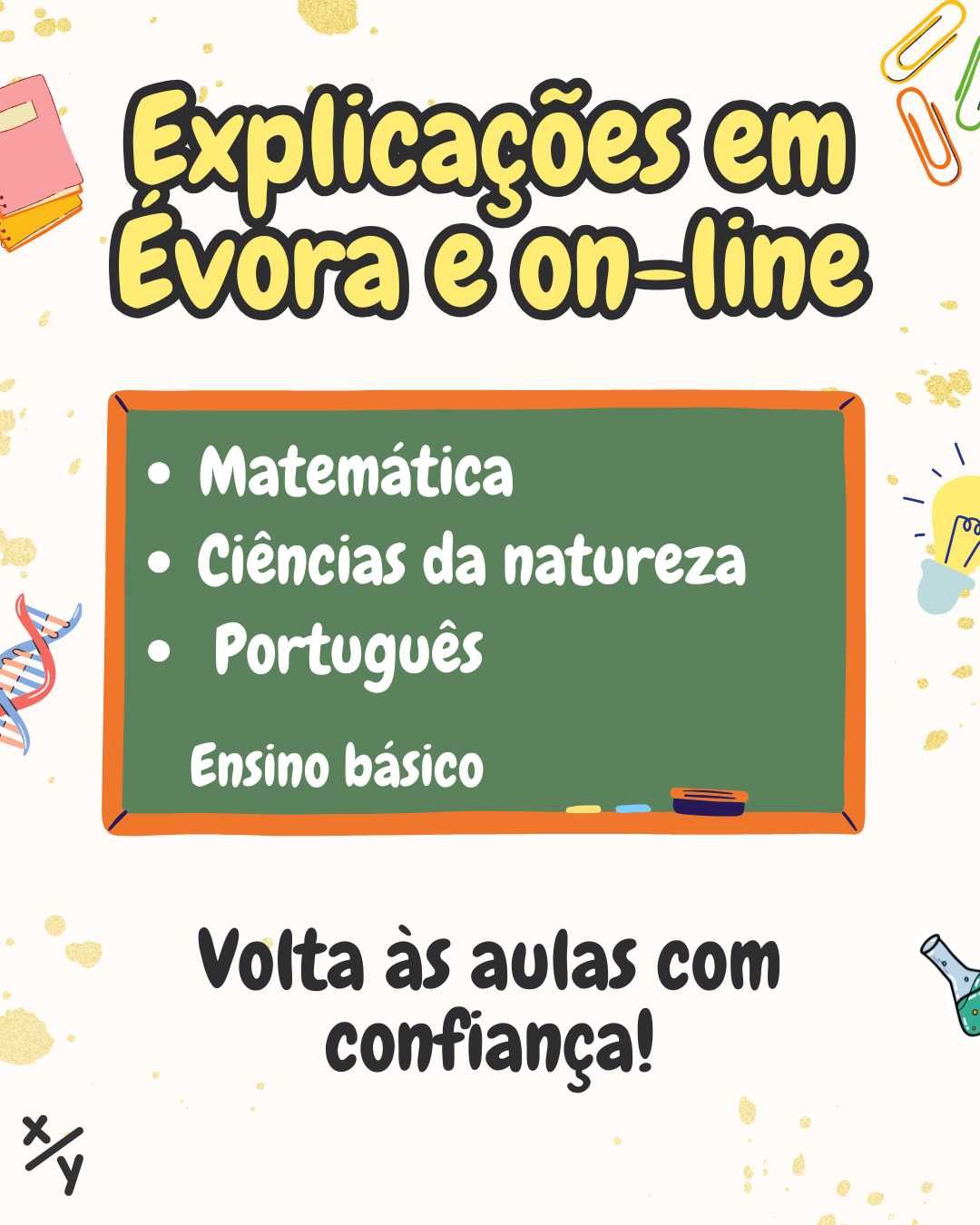 Explicações em Évora e on-line