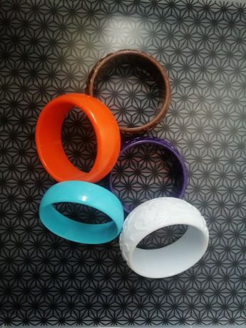 5 pulseiras circulares,Modalfa