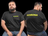 Koszulka OCHRONA | męska koszulka dla ochroniarza | 24H | XS do 5XL*