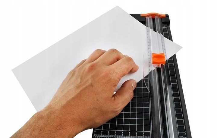 Gilotyna do papieru z trymerem BGSTREN 38 cm A5 A4 B5 ostra precyzja