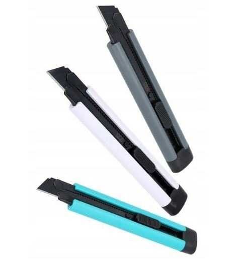 Nóż do tapet ostrze łamane 18 mm + magazynek z 2 ostrzami