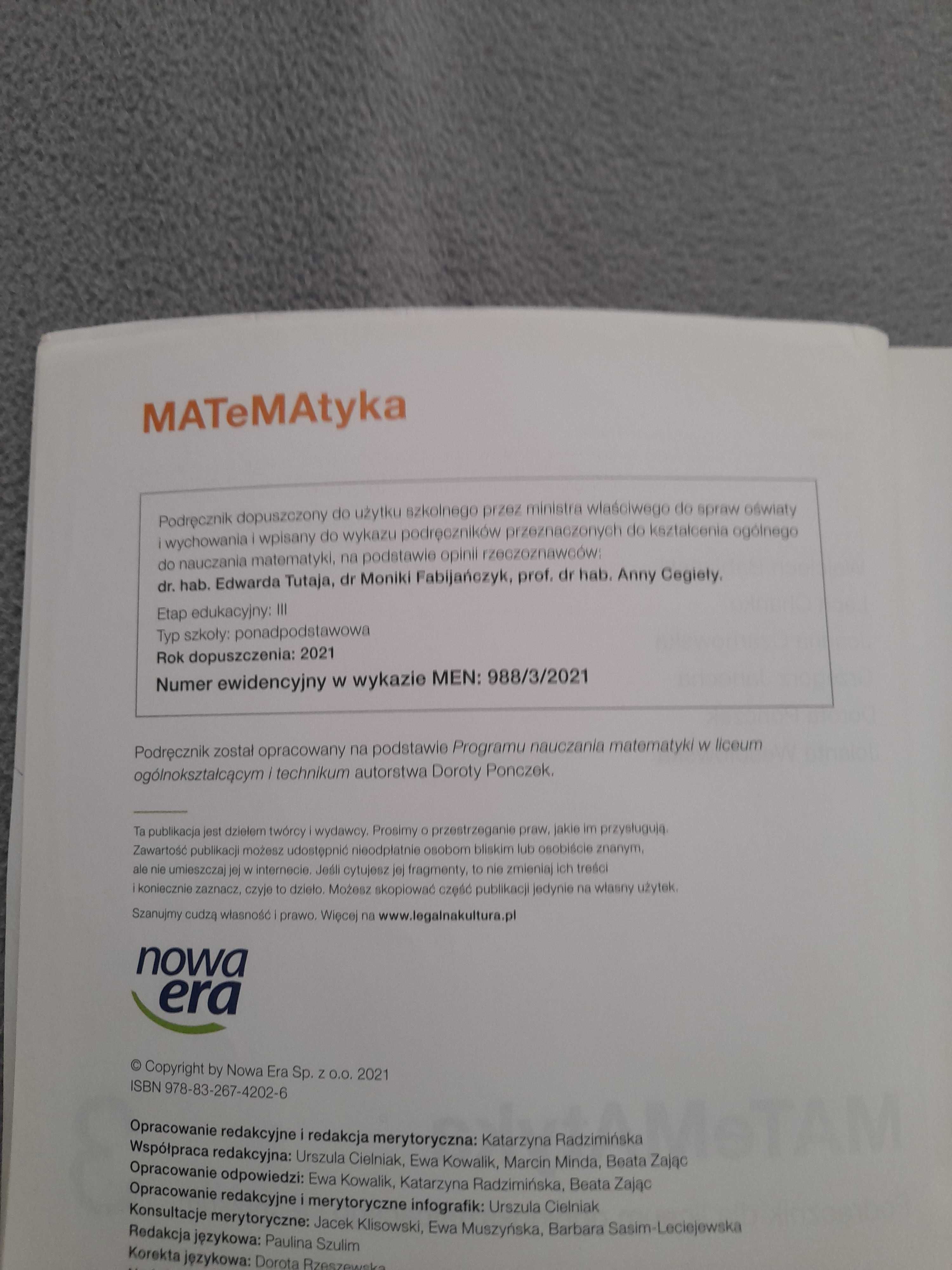 Matematyka kl 3 liceum i technikum