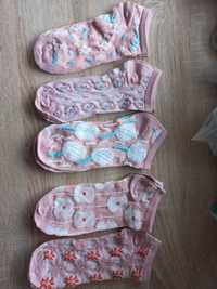 5 Pairs of Kawaii Cute Flower 3D Textured Ankle Socks