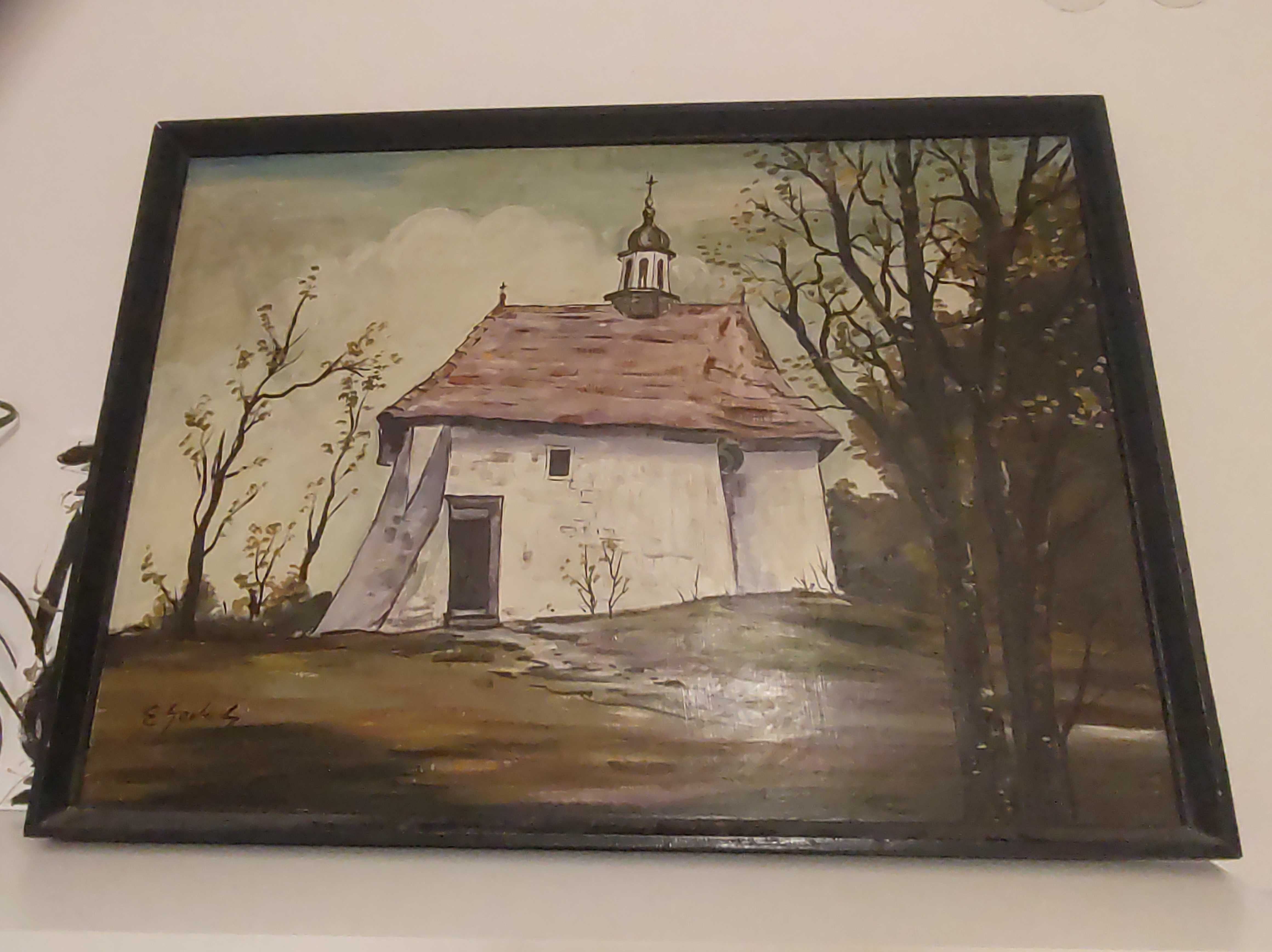obraz E. Gerlach '' Kościół św. Benedykta Kraków - Podgórze