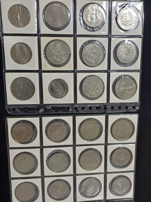 Moedas Portuguesas de 100 e 200 escudos 24 unidades