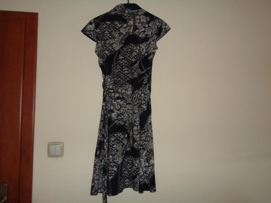F+F modna letnia sukienka szmizjerka wiązana kopertowo bawełniana r 38