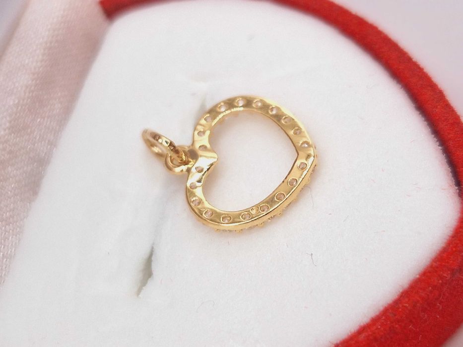 Piękna Złota zawieszka Serce 585 (14K)