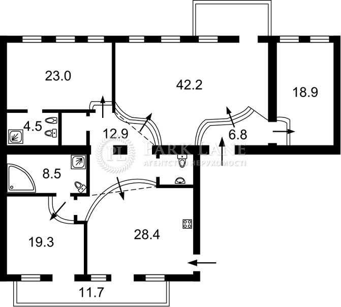 Квартира 185м² під офіс в царському будинку. Б. Хмельницького, 33/34