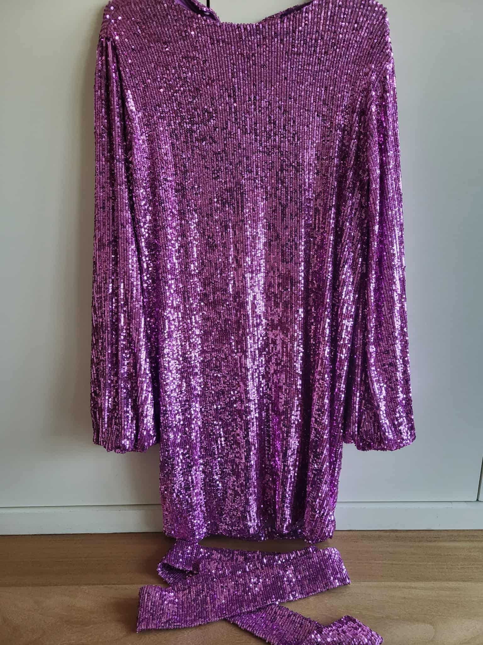 Vestido Lantejoulas Lilás - KAOÂ