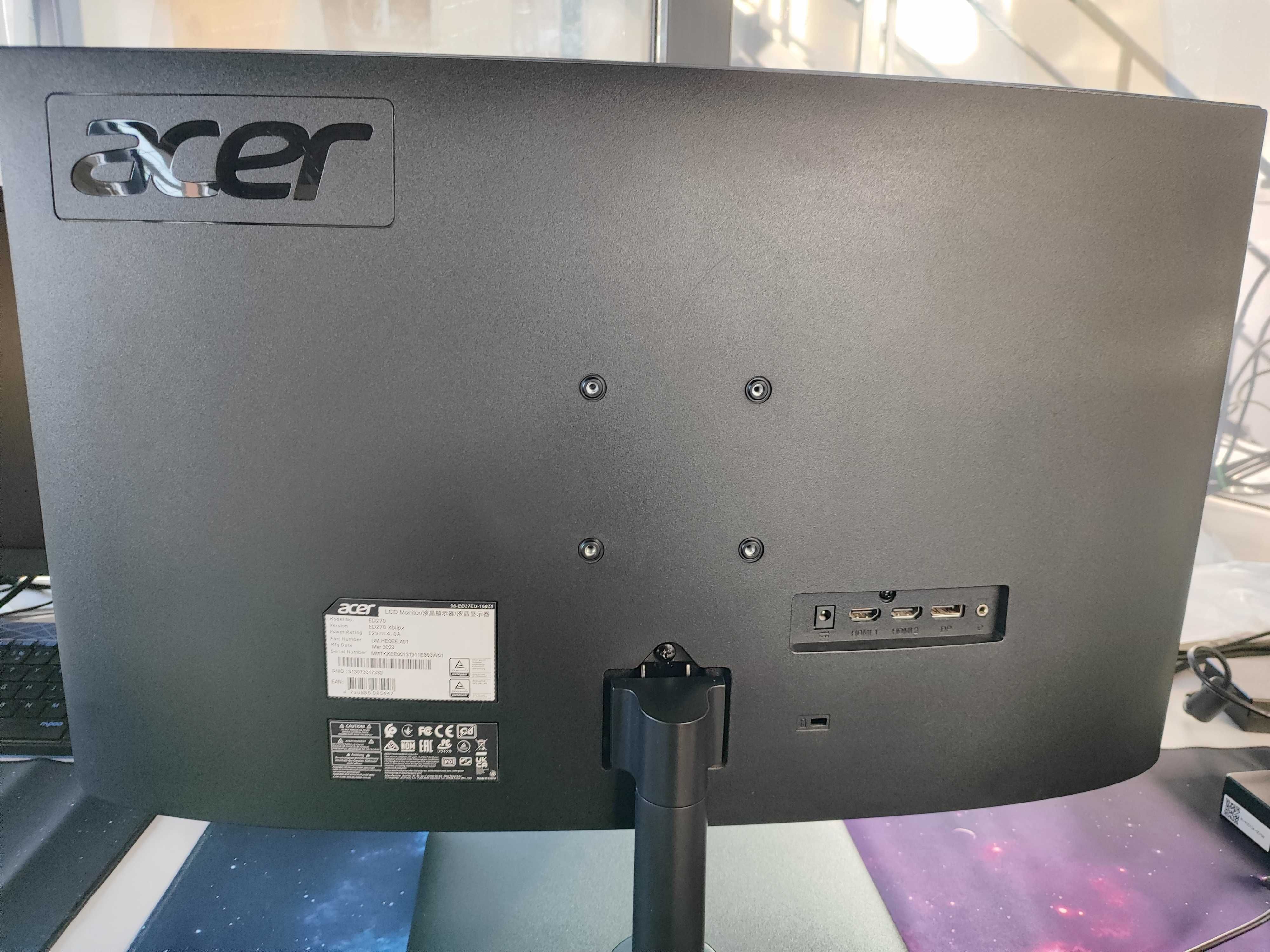 Monitor dla graczy Acer ED270XBIIPX Curved 240Hz 27"