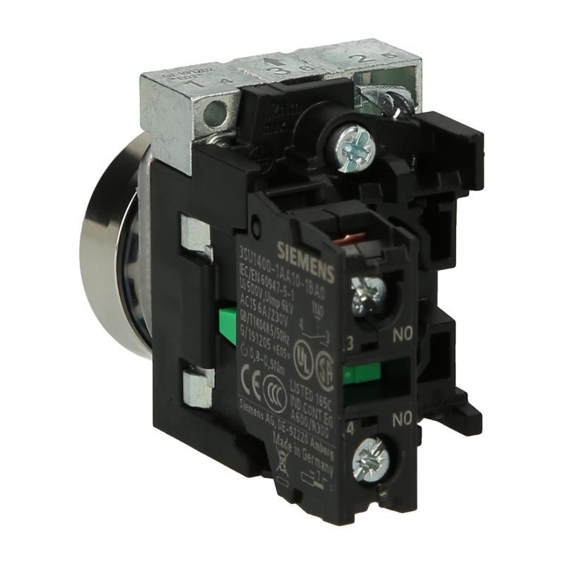 Przycisk (komplet) Siemens SIRIUS ACT 3SU1100-0AB10-1BA0 +Przełoncznik