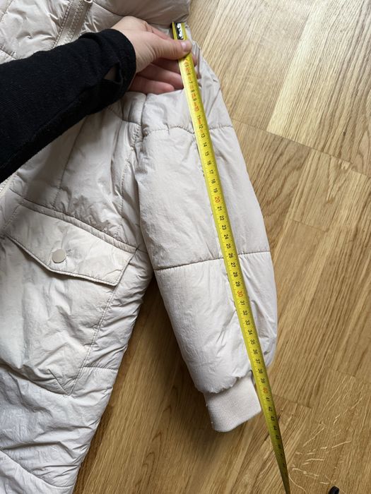 Куртка зима беж довга