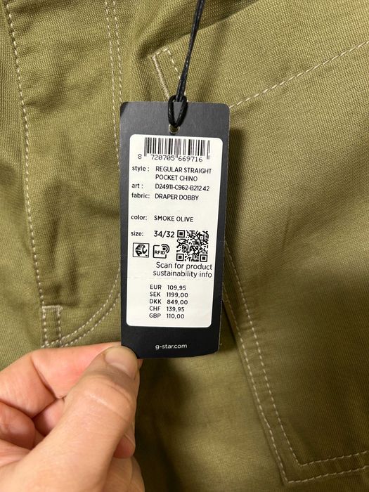 Штани G-Star Regular Straight Pocket Chino