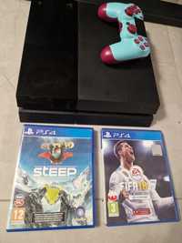 Playstation 4 500gb + 2 x Gra + Pad ps4