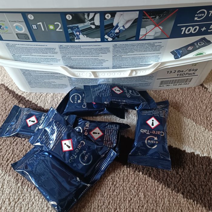 Таблетки Rational Care-Tab 56.00.562 сині та 56.01.535 зелені