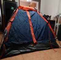 Tenda + saco cama + rede + cantil