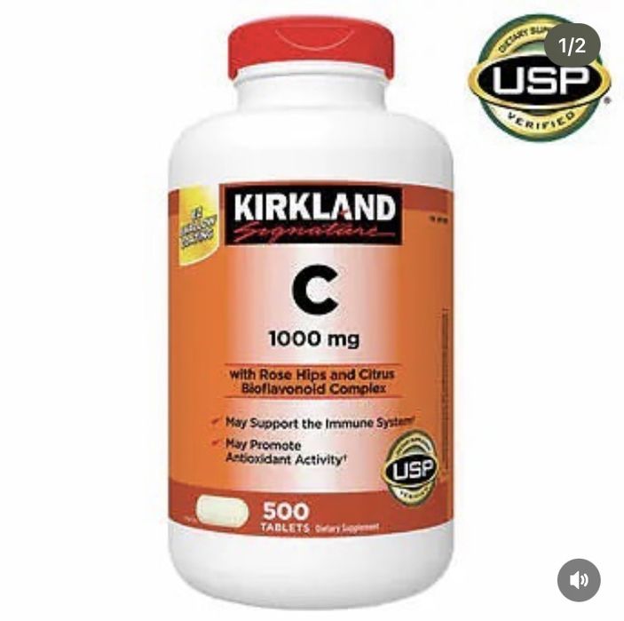 Вітаміни Kirkland США С1000n250+Д3n600