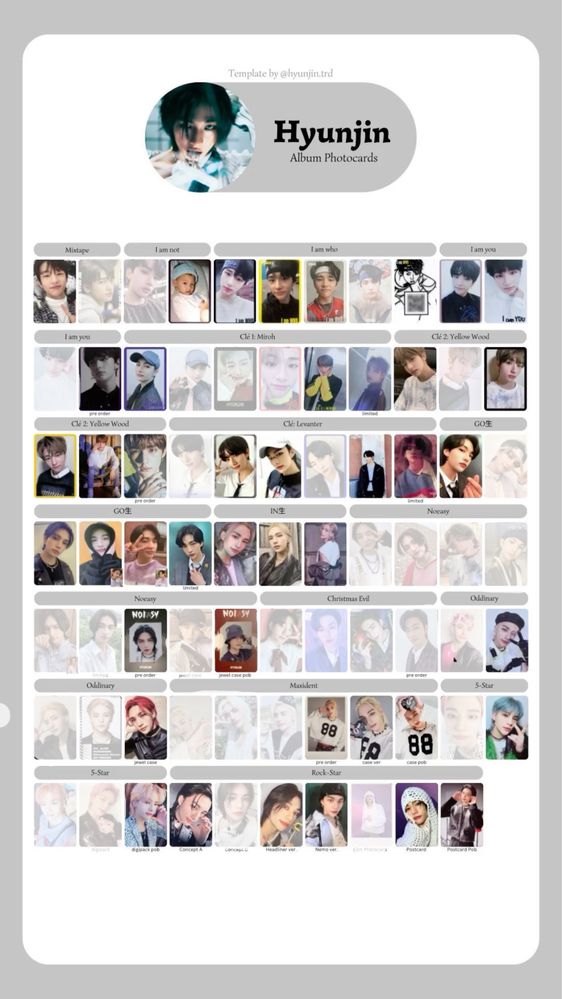 Yunho Photocards Ateez