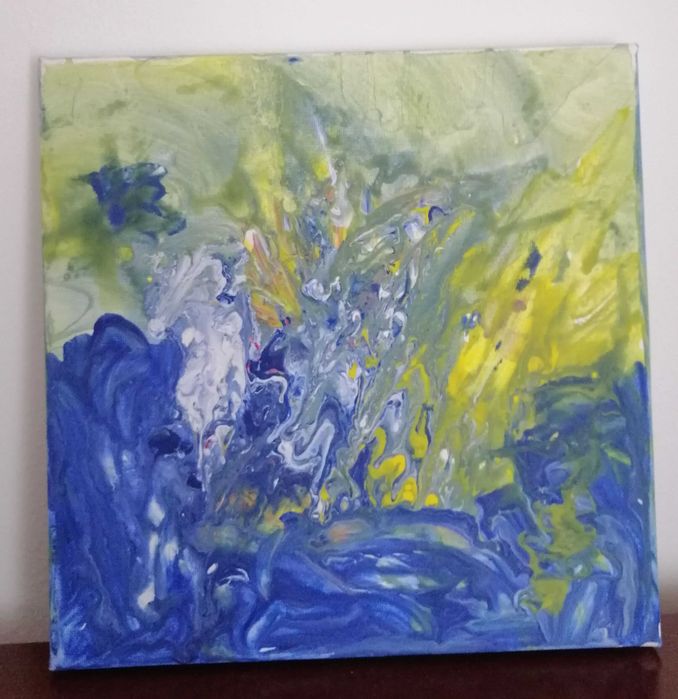 Quadro - Pintura abstrata em acrílico