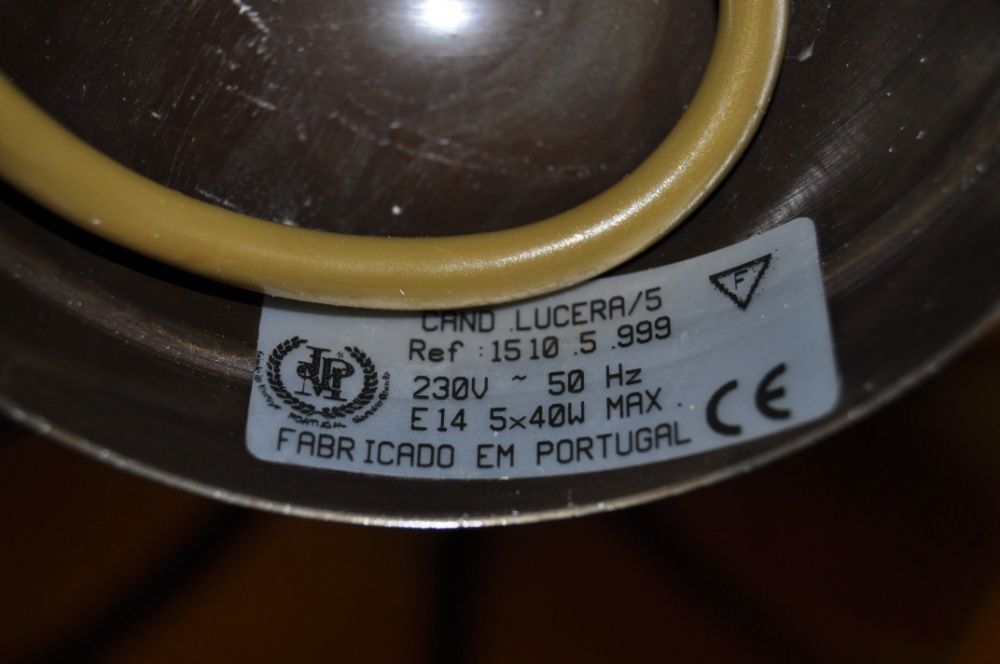 Candeeiro de Teto (5 lâmpadas)