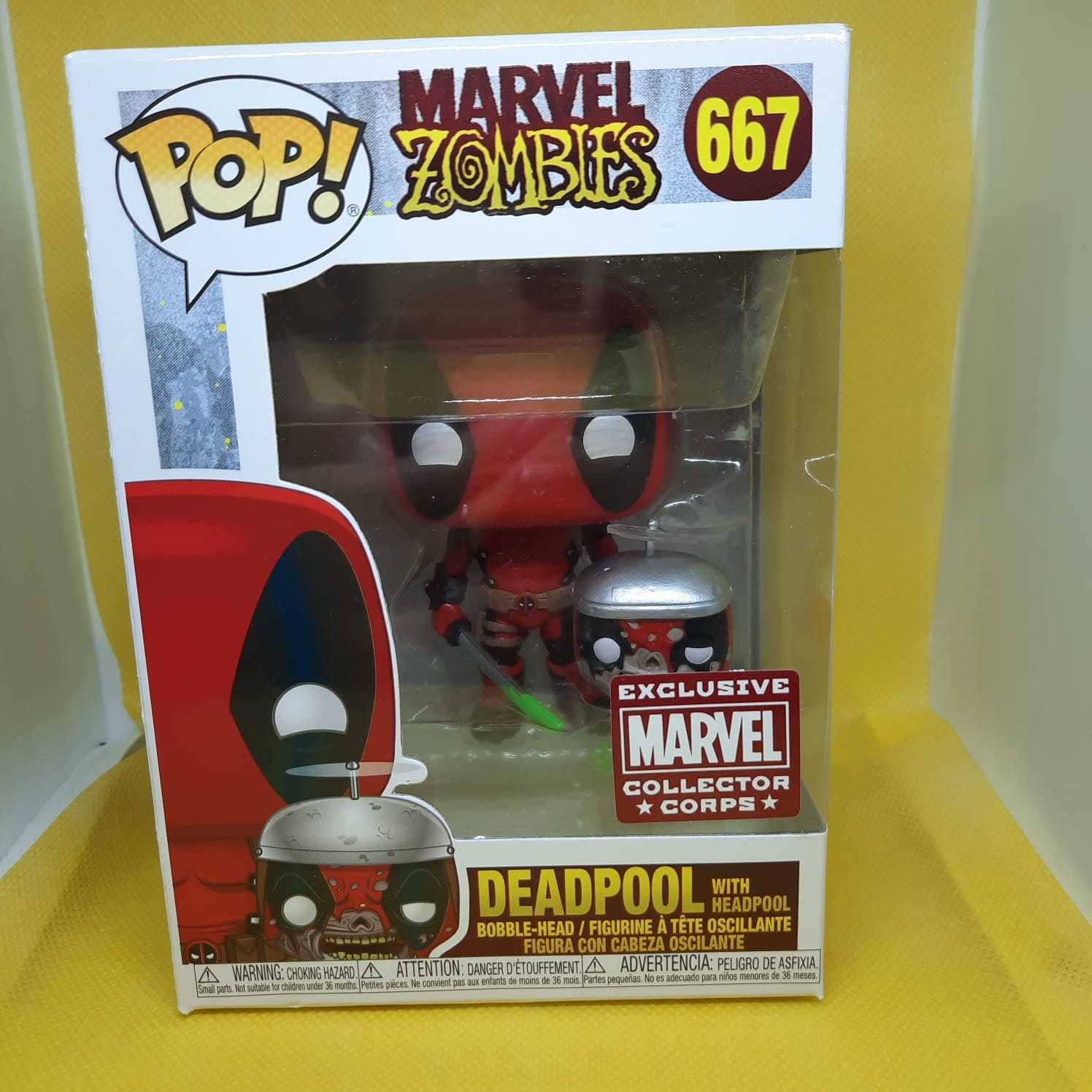 Funko Pop Marvel Zombies Deadpool Collectors Corp 667