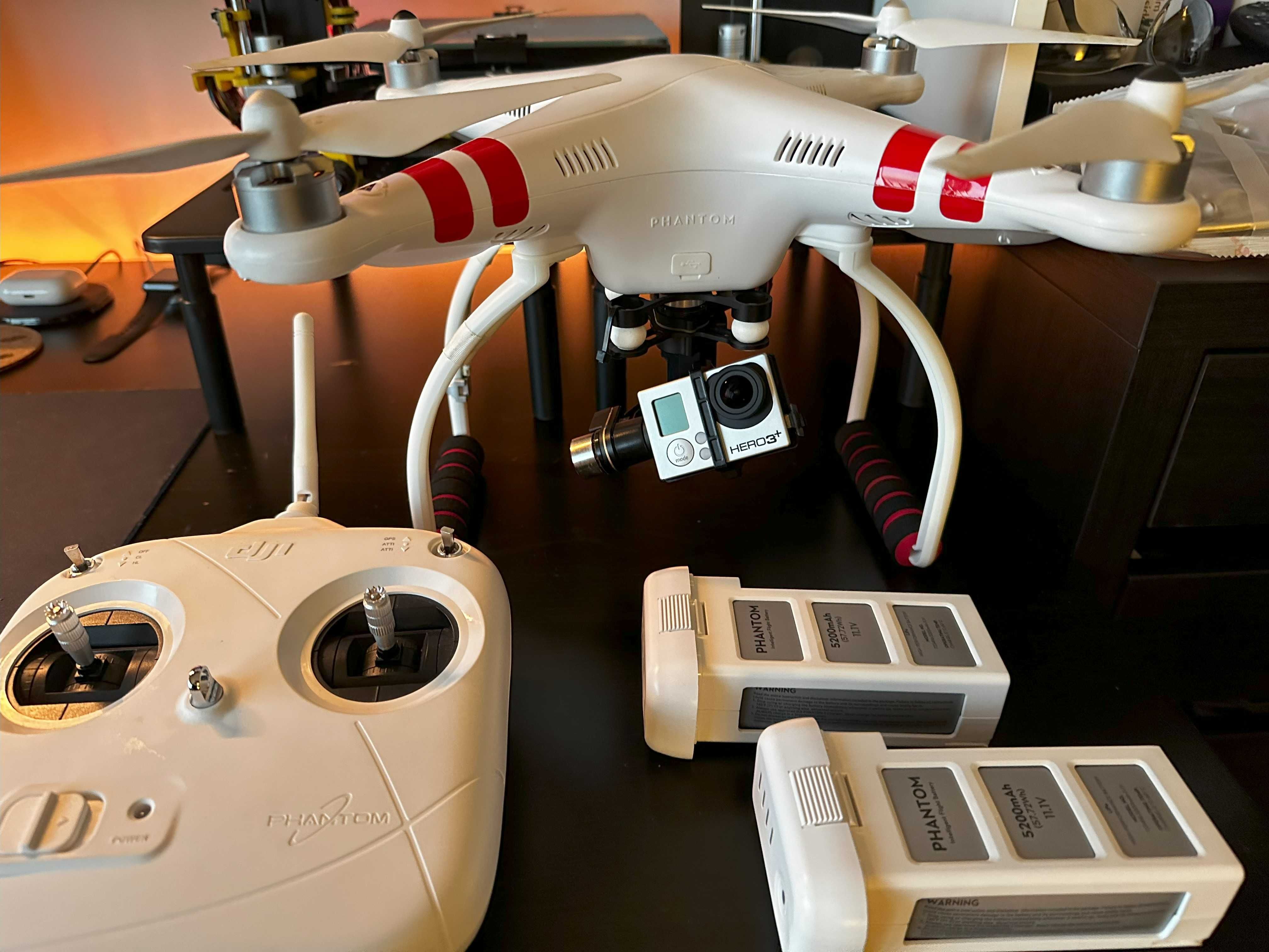 Drone DJI Phantom 2 + Gimbal H3-3D + Gopro Hero 3+