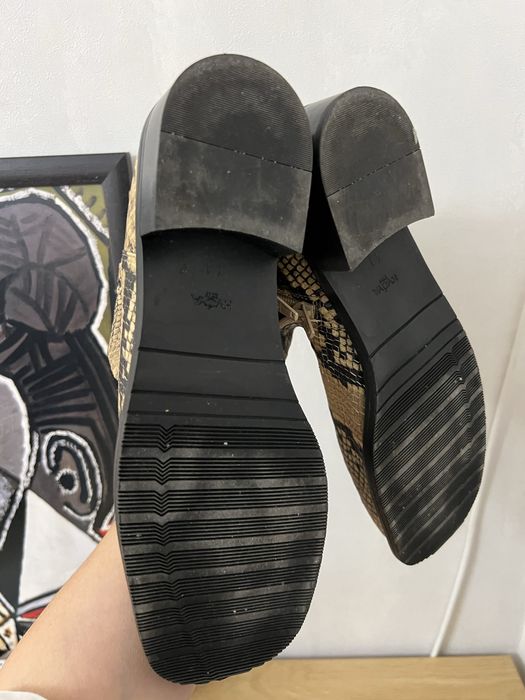 Черевики Hvoya 41, під змію, квадратний ніс, стиль Mista, Marni, Acne