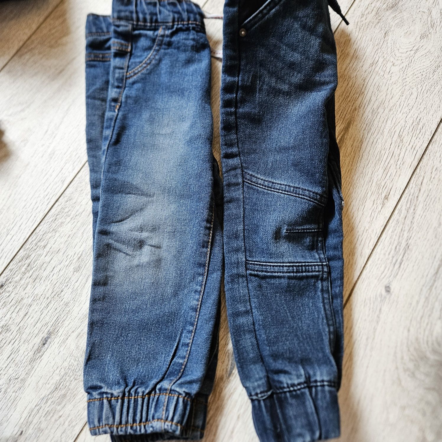 Dwie pary spodni jeansy 92