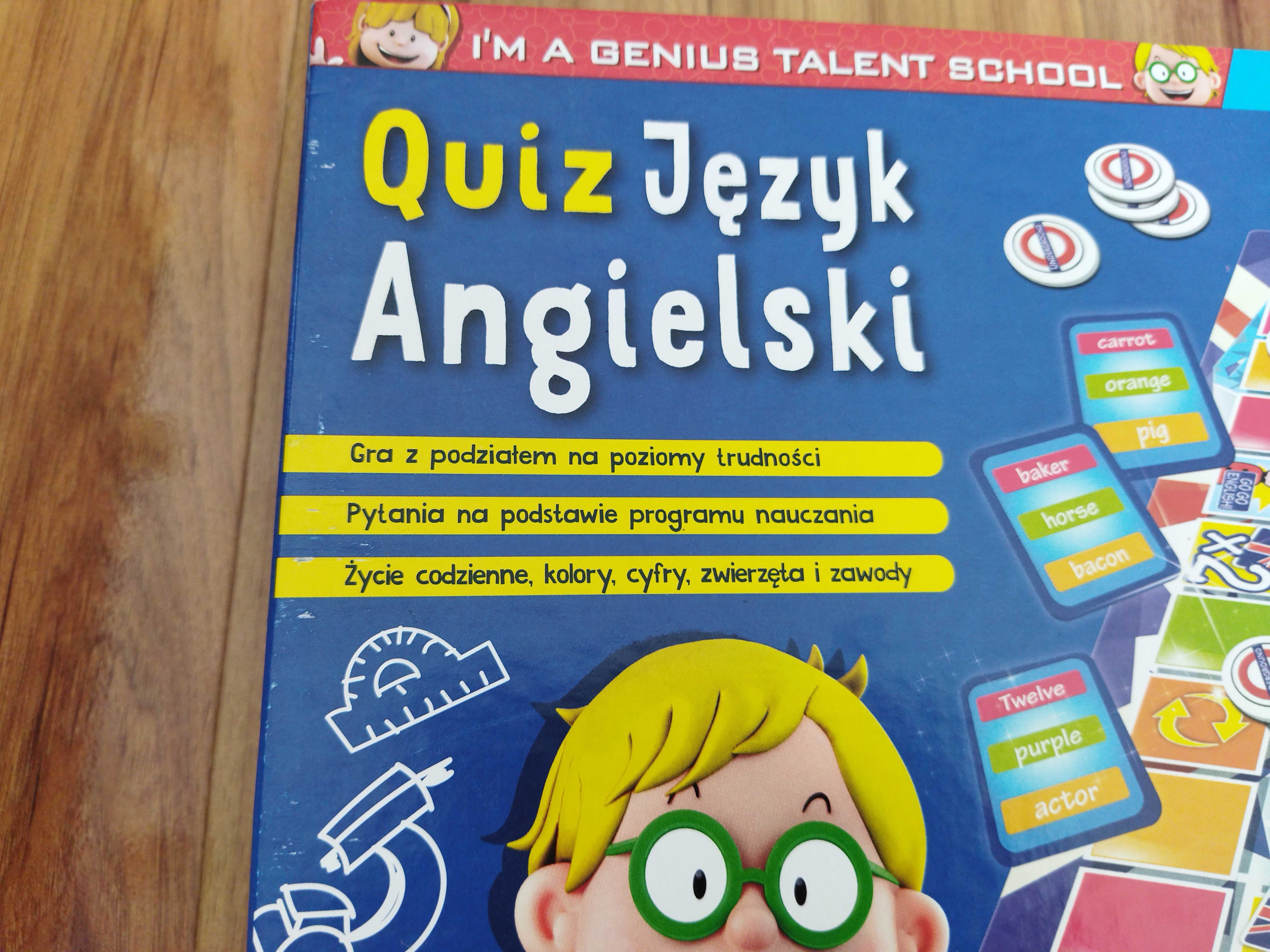 Gra planszowa Quiz Język angielski I'm a genius talent school