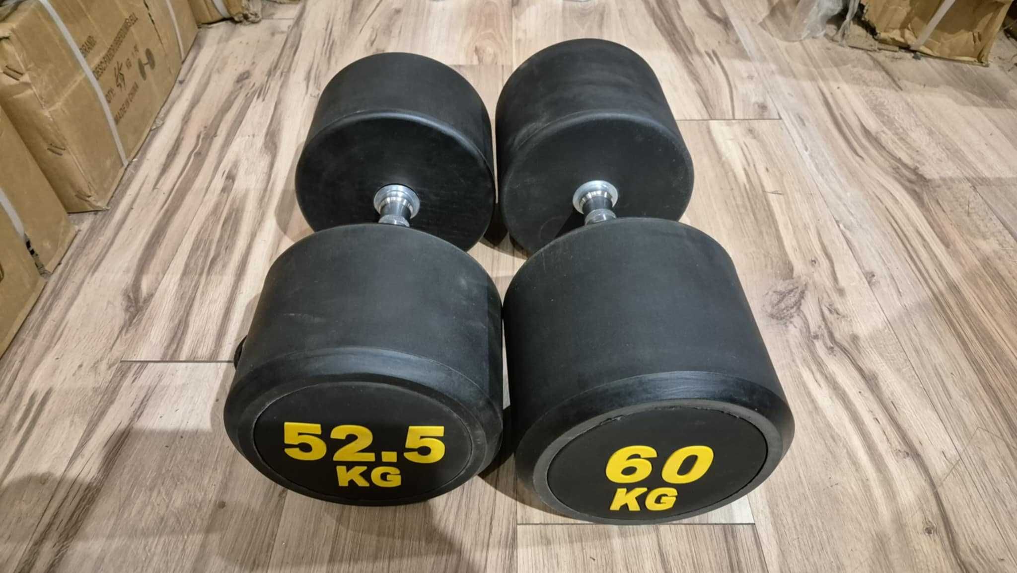 ZESTAW Hantli Okrągłych NOWE 52,5/55/57,5/60kg TANIO Obciążenie