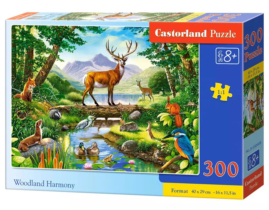 Puzzle 300 elementów. Leśna harmonia. Castorland