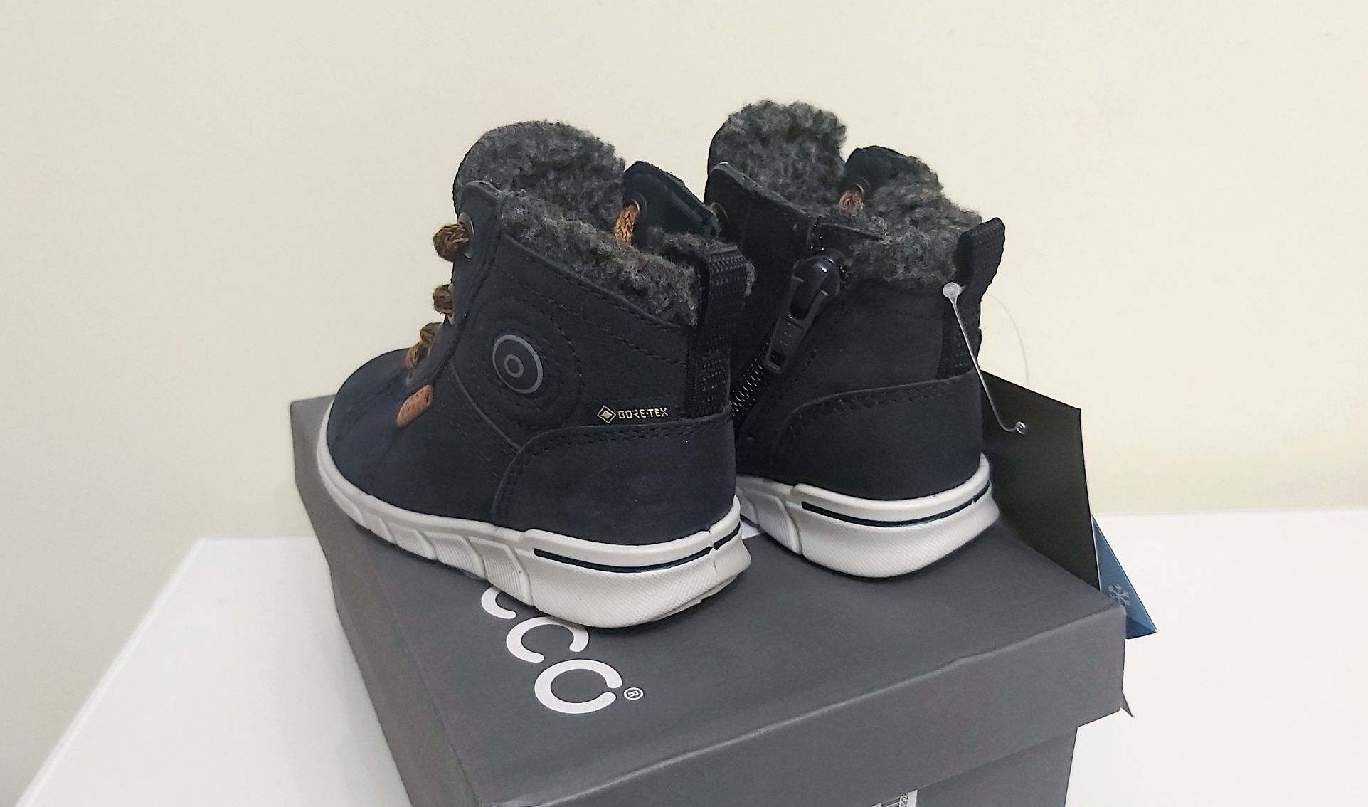 Ecco First теплые ботинки зима еврозима с GoreTex 19 р