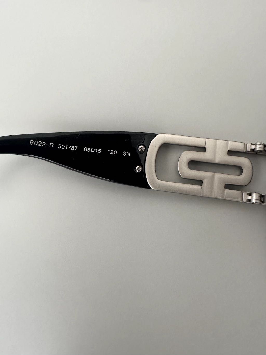 BVLGARI BV 8022-B 501/87 65mm Black Crystal Encrusted