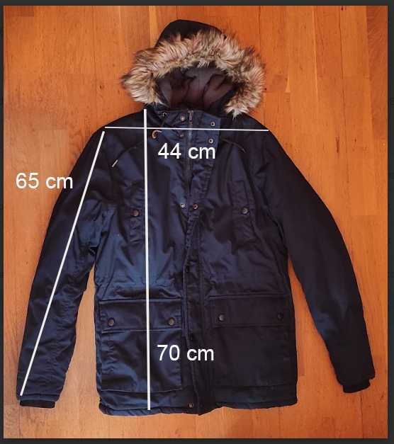 Kurtka zimowa granatowa S jak nowa