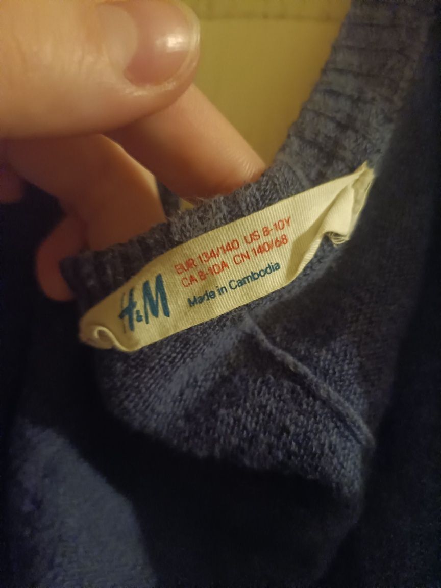 Bolerko bez wiązania H&M dziecięce 134/140