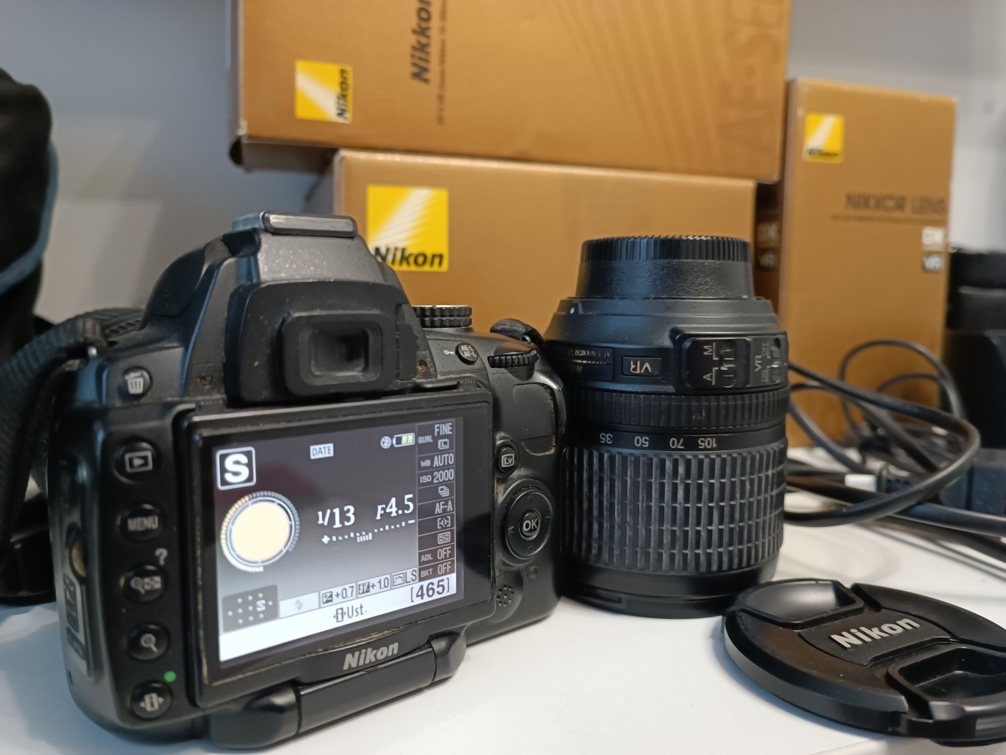 Nikon D5000 obiektyw uniwersalny + zoom
