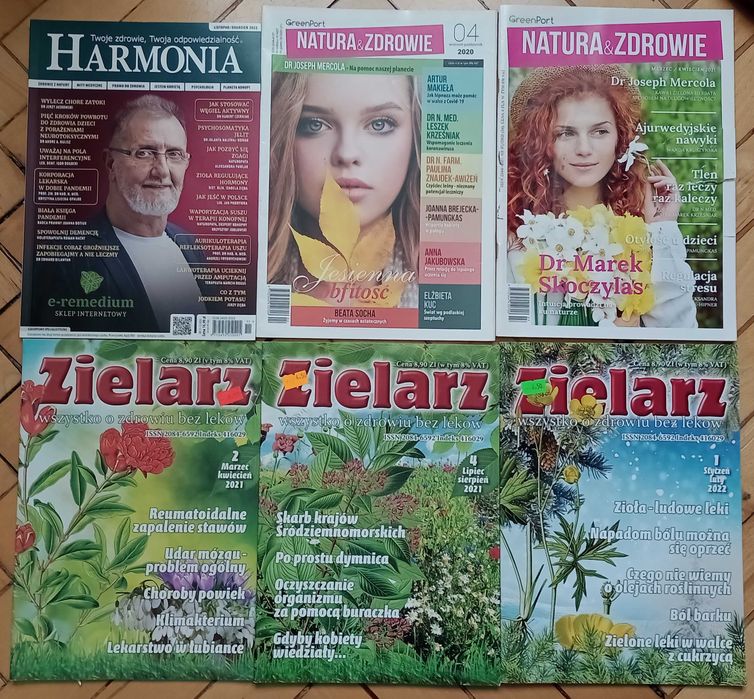 Zielarz, Harmonia Natura i Zdrowie czasopisma medycyna naturalna zioła