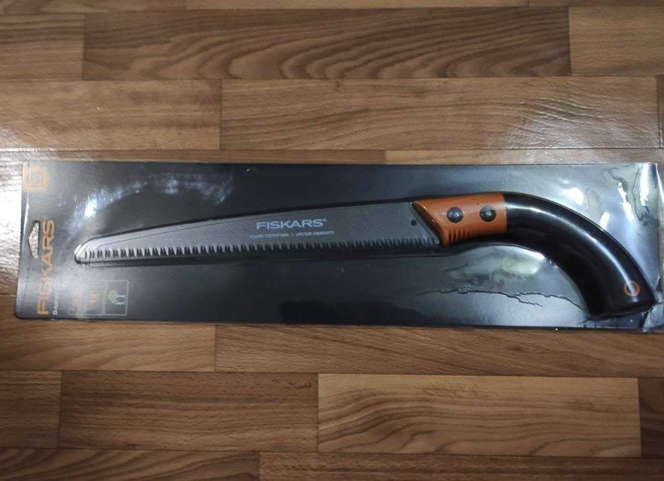 Пила садова Fiskars загартовані зуби з тефлоновим покриттям