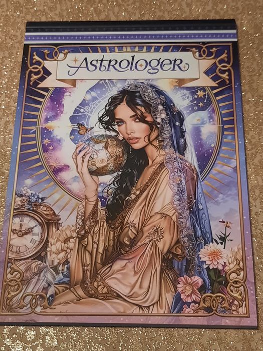 livro de autocolantes  "The Astrologer Sticker Book".