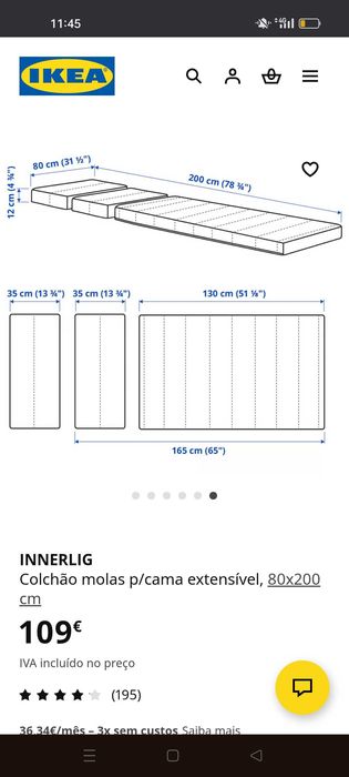 Cama extensível IKEA